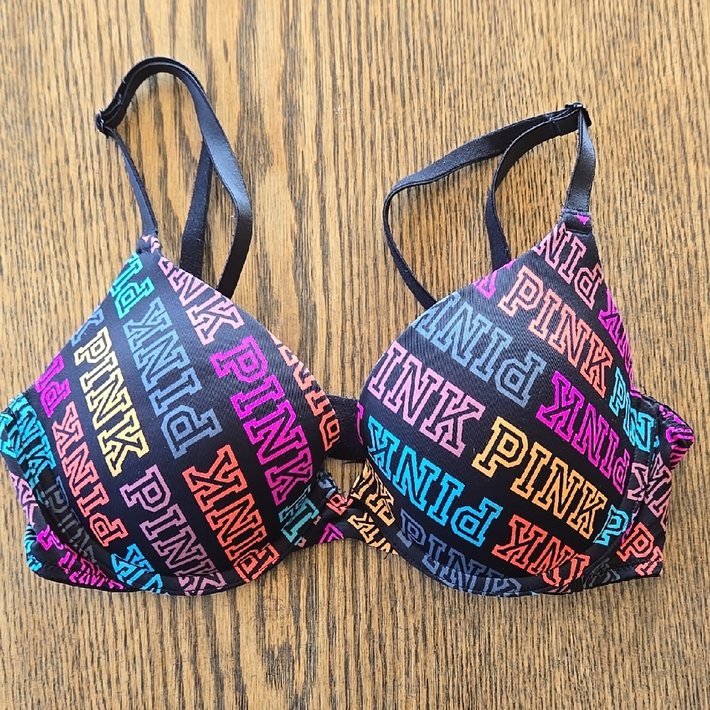 PINK Logo Bra 34 B Push Up